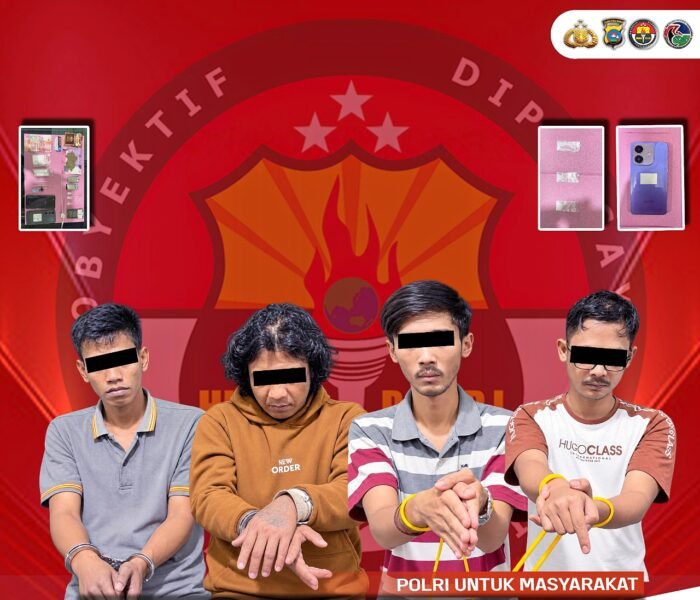 Polres Payakumbuh Tangkap Empat Pengedar Narkoba di Dua Lokasi