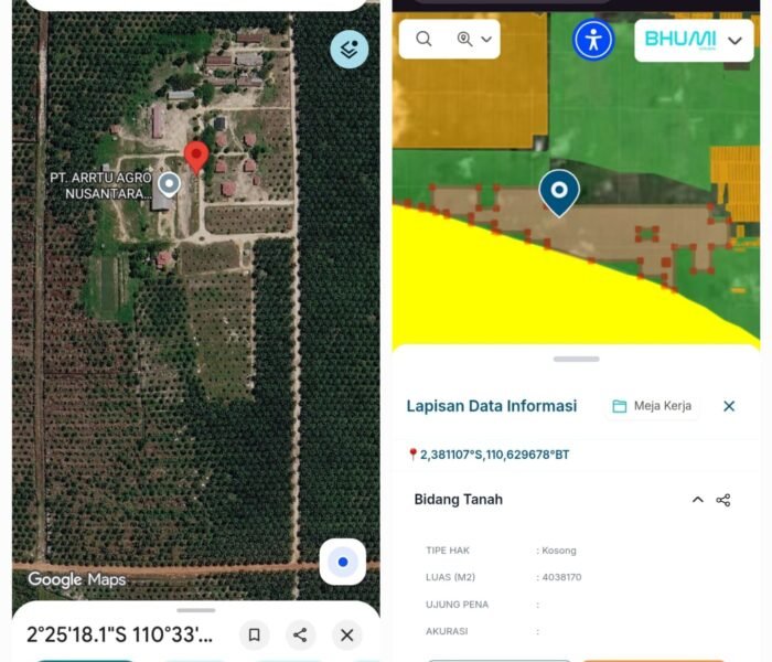 Tim ARUN Soroti Legalitas Lahan PT Arrtu Agro Nusantara, Data HGU di BHUMI ATR/BPN Perlu Diklarifikasi