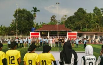 Polsek Kiarapedes Amankan Kompetisi Sepak Bola Putri, Dukung Kegiatan Positif Masyarakat