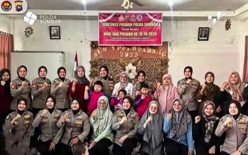 “Aksi Humanis Polwan Sumbar: Edukasi Sehat dan Rajut Kekeluargaan”