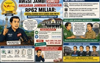 Awasi Jambi Soroti Anggaran Jaminan Kesehatan Hampir Rp62 Miliar, Minta Data Penerima Dibuka