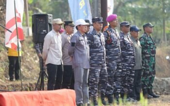 Sekda H. Ade. Suryaman, S.H., M.M., Menghadiri Persiapan Peletakan Batu Pertama Pembangunan Jembatan Leuwidingding