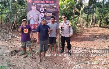 Cegah Karhutla, Bhabinkamtibmas Cigelam Ajak Warga Peduli Lingkungan