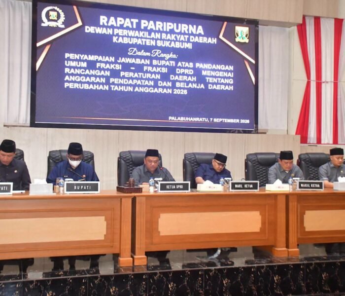 Paripurna DPRD Bupati Sukabumi Drs. H. Asep Japar, M.M., Penyesuaian APBD Pertimbangan Fisik Daerah dan Prioritas Pembangunan