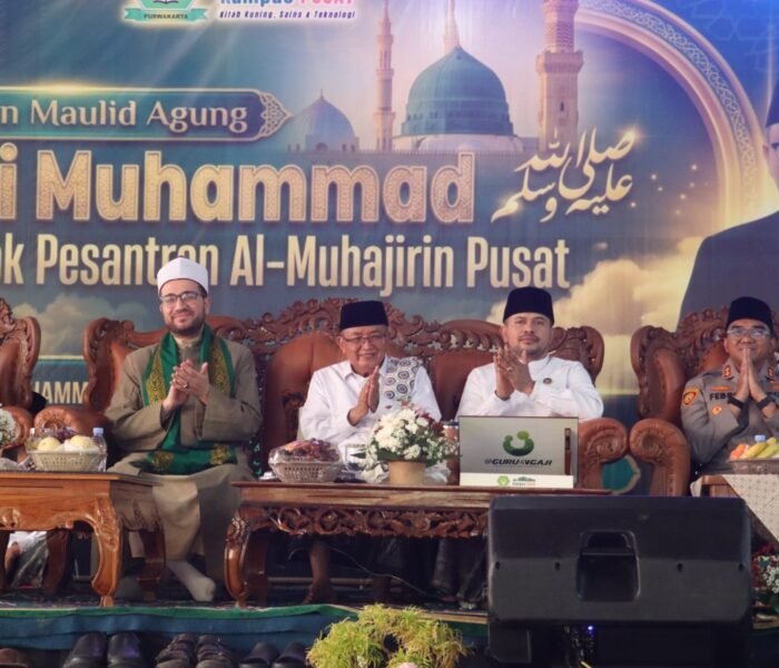 Perkuat Silaturahmi dan Nilai Keteladanan, Kapolres Purwakarta Hadiri Maulid Nabi di Ponpes Al-Muhajirin