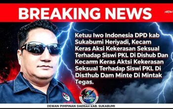 Kecam Keras Aksi Kekerasan Seksual Terhadap Siswi PKL, Ketua IWO Indonesia DPD Sukabumi “Dishub Jadi Momok Bagi Siwi PKL”*