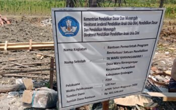 Dugaan Proyek TK Warukaranganyar Bermasalah, Warga Desak APH Turun Tangan