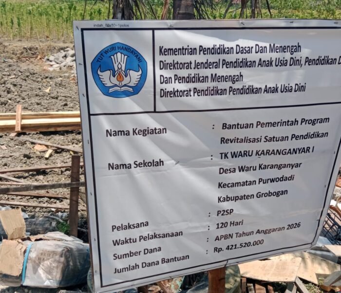 Dugaan Proyek TK Warukaranganyar Bermasalah, Warga Desak APH Turun Tangan
