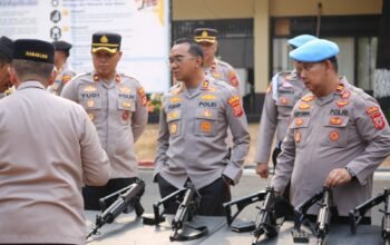 Pastikan Senpi Dinas Tertib dan Terawasi, Propam Polres Purwakarta Gelar Pemeriksaan Berkala