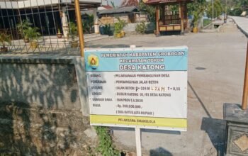 BANPROV Rp200 JUTA DISOROT, JALAN BETON KATONG DIDUGA BERMASALAH