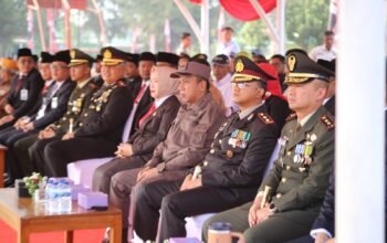 Hadiri Upacara HUT TNI ke-81, Kapolres Purwakarta Perkuat Sinergitas TNI-Polri