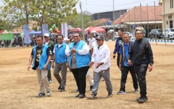 Jalan Santai HUT Presiden KSPSI ke-51, Polres Purwakarta Perkuat Sinergi dengan Serikat Pekerja