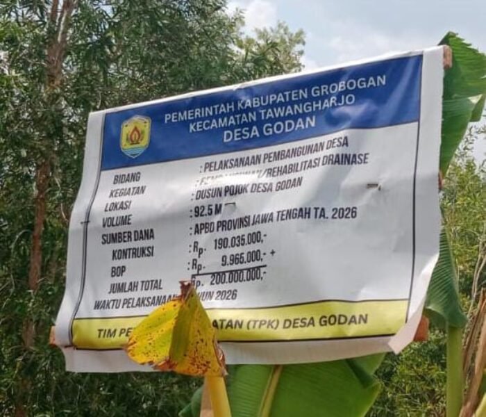 Drainase Rp200 Juta Diduga Asal Jadi, Warga Godan Desak APH Turun Tangan