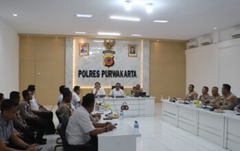 Itwasum Polri Verifikasi Sertijab Kapolda Jabar di Polres Purwakarta, Kapolres Paparkan Program JAWARA