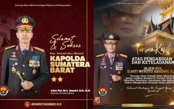 Media Investigasi Mabes Sambut Kapolda Sumbar Baru Irjen Pol Jawari